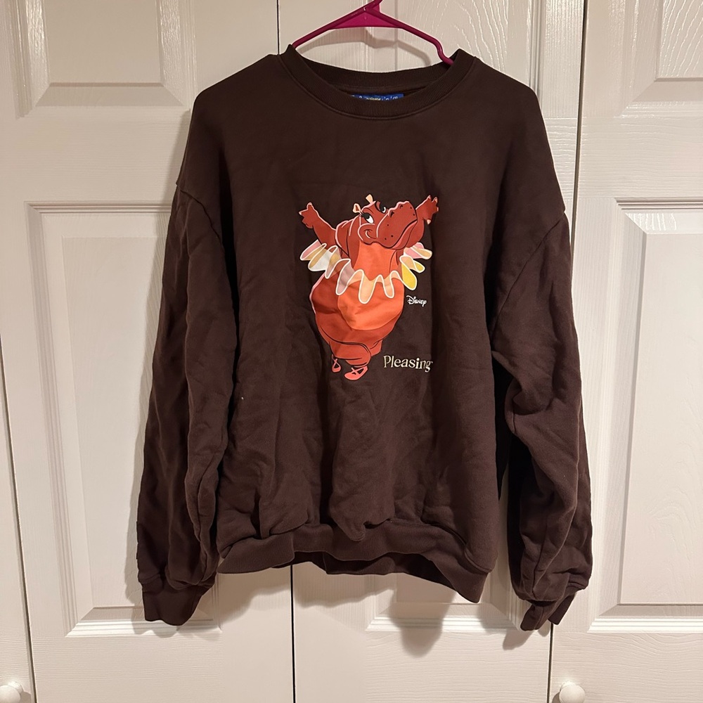 Disney Chocolate Brown Sweatshirt from Harry Styles's Pleasing Collection
